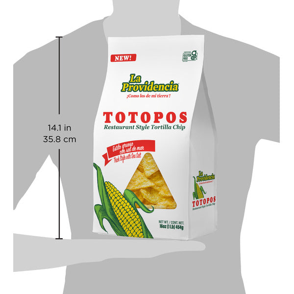 La Providencia Totopos Corn Tortilla Chips, 16 Ounce Bag