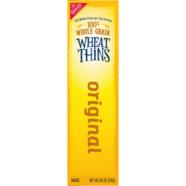 WHEAT THINS Original Snacks, Whole Grain Wheat Crackers, Snack Crackers 9 oz