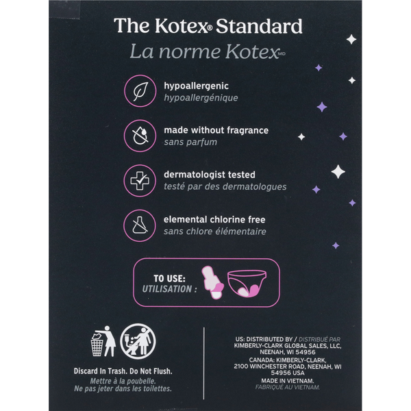 U by Kotex Ultra Thin Extra Heavy Overnight Pads + Wings