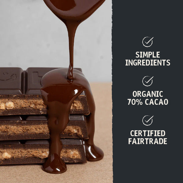 Hu Organic Almond Butter + Puffed Quinoa Dark Chocolate Bar 2.1 oz