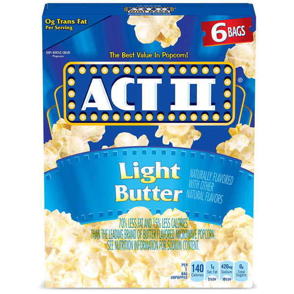 ACT II Light Butter Microwave Popcorn