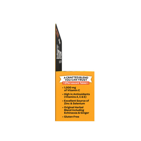 Airborne Zesty Orange Effervescent Tablets - 1000mg Vitamin C - Immune Support Supplement