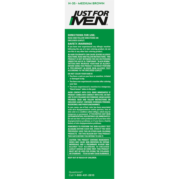 Just For Men Shampoo-In Color, Medium Brown H-35