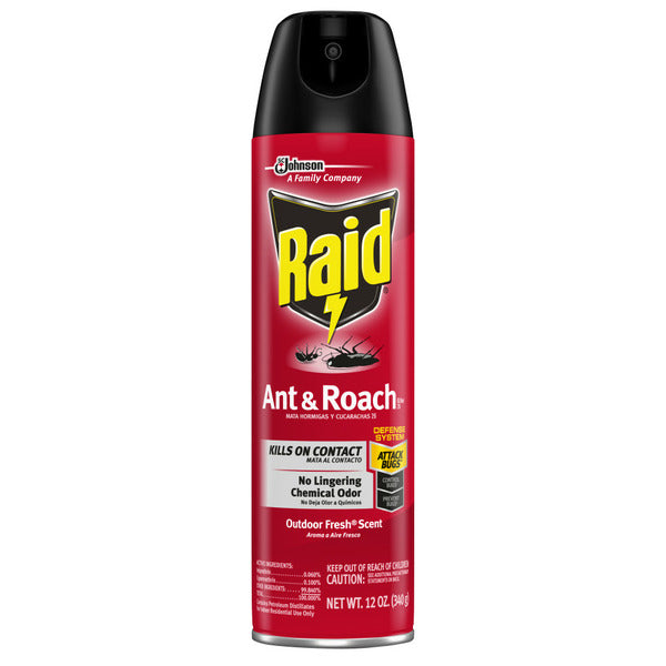 Raid Ant and Roach Killer Insecticide Aerosol Spray, Outdoor Fresh® Scent