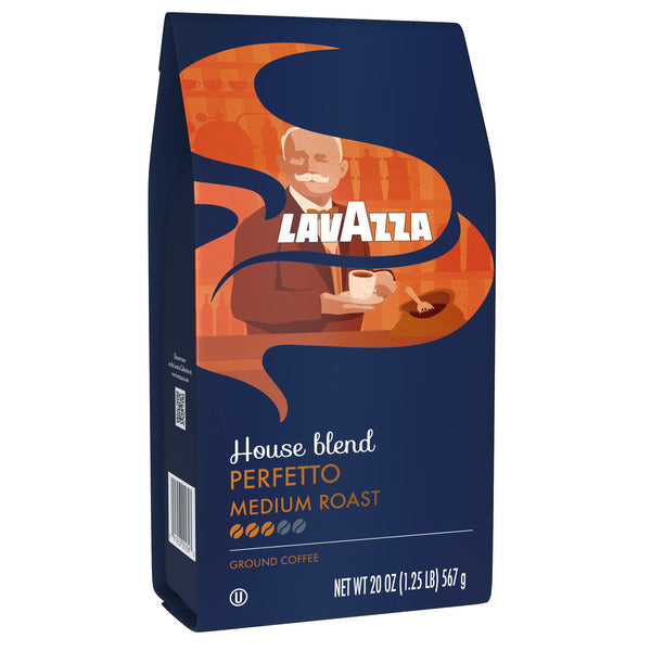 Lavazza House Blend Perfetto Medium Roast Ground Coffee