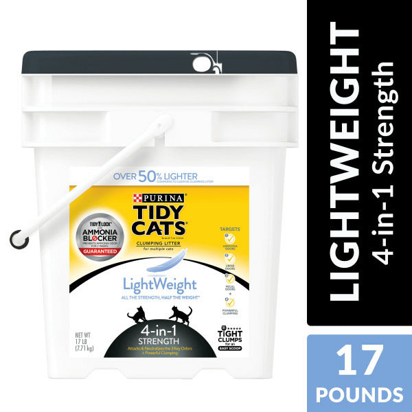 Purina Tidy Cats LightWeight 4 in 1 Strength Clumping Dust Free Cat Litter