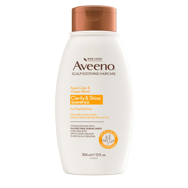 Aveeno Apple Cider Vinegar Shampoo, Clarifying, Shine Boosting