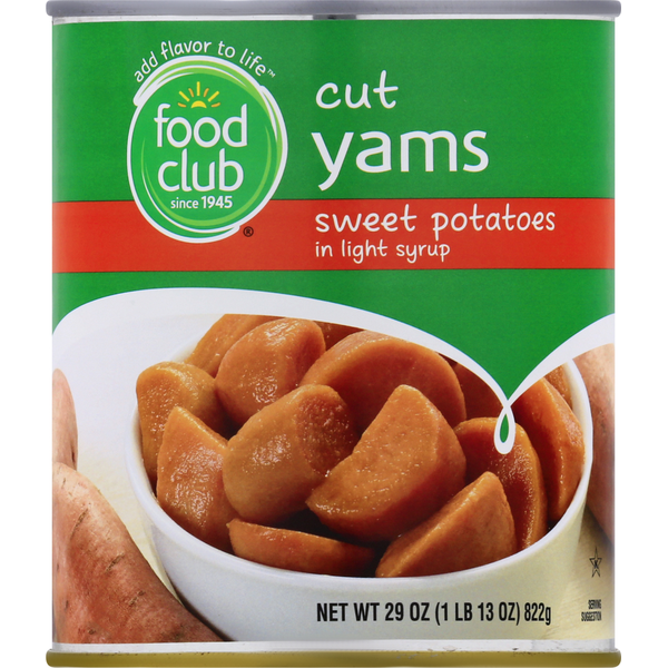 Food Club Yams, Cut
