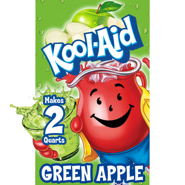 Kool-Aid Unsweetened Green Apple Artificially Flavored Powdered Soft Drink Mix