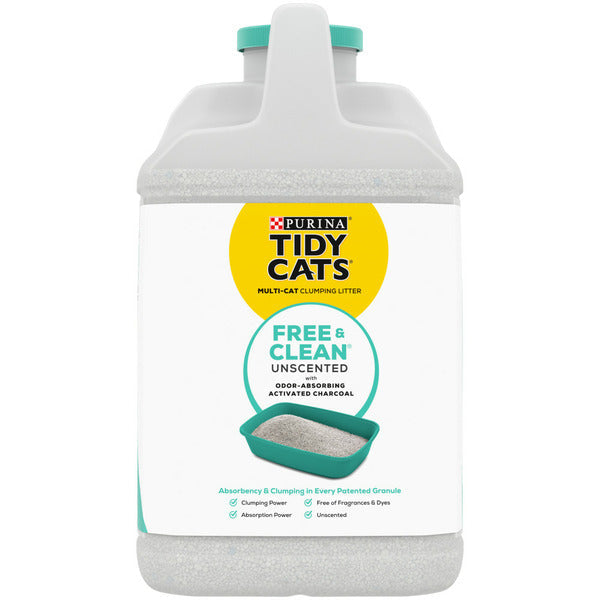 Purina Tidy Cats Clumping Cat Litter, Free & Clean Unscented Multi Cat Litter