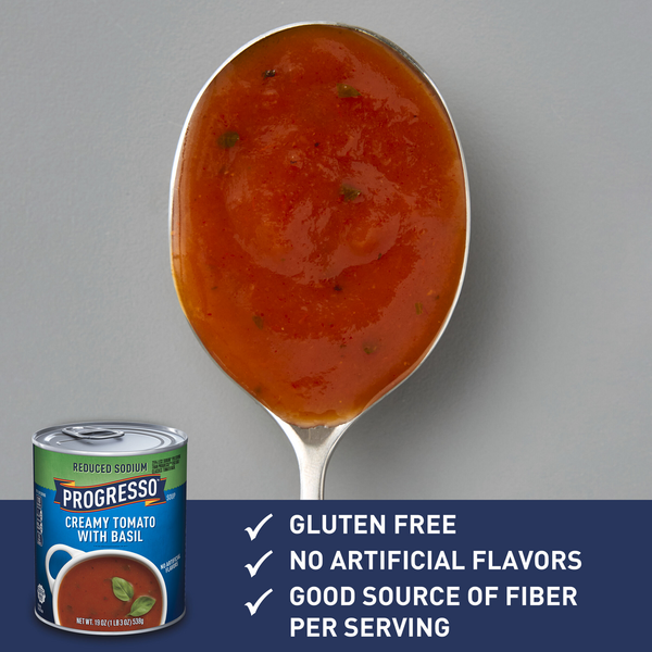 Progresso Reduced Sodium Creamy Tomato with Basil Soup