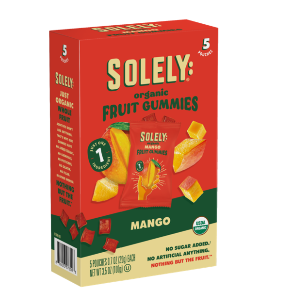 Solely Gummies, Mango, Organic, Multipack