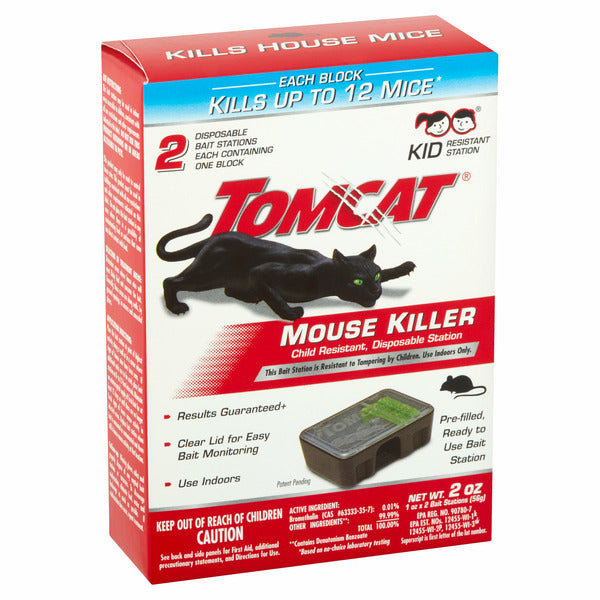 Tomcat Child Resistant Disposable Station Mouse Killer