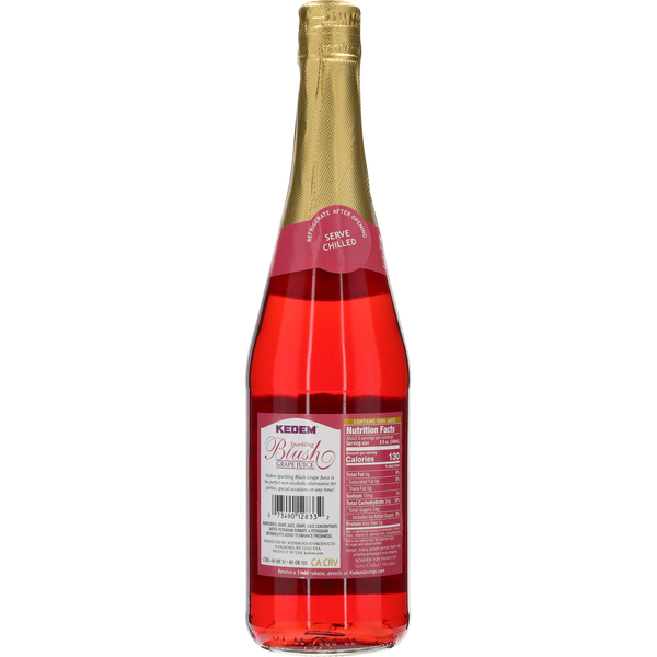 Kedem Sparkling Blush Non Alcoholic Grape Juice