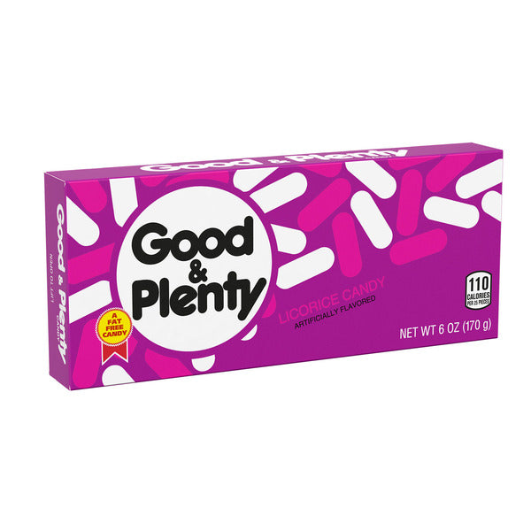 GOOD & PLENTY Licorice Fat Free, Candy Box, 6 oz