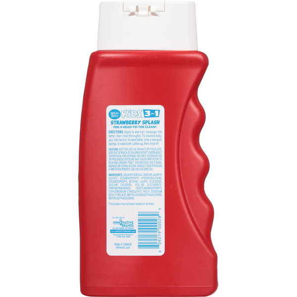 White Rain Shampoo, Conditioner, Body Wash, 3 in 1, Strawberry Splash