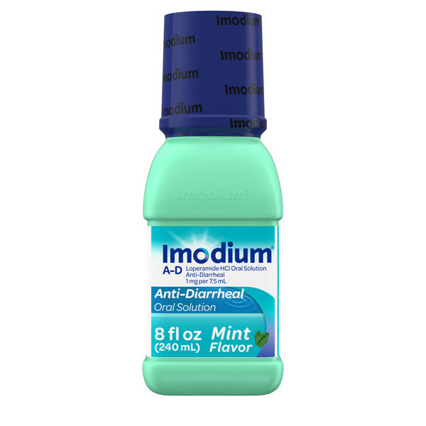 IMODIUM A-D Liquid Anti-Diarrheal Medicine, Mint Flavor, 8 fl. oz