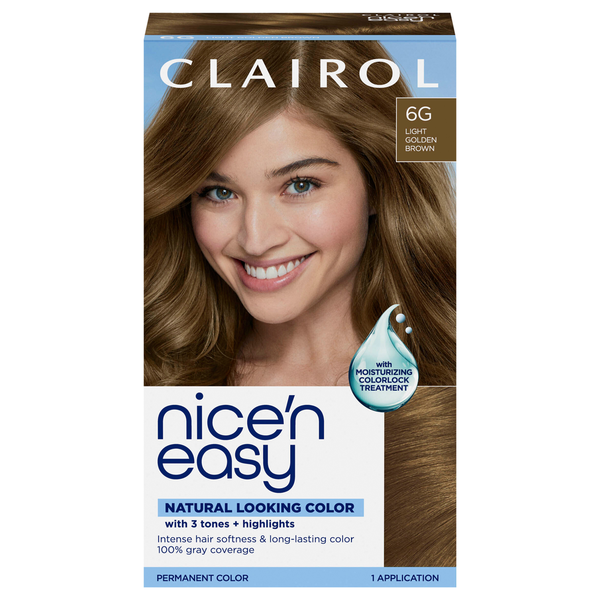 Nice’n Easy Light Golden Brown 6G Permanent Hair Color