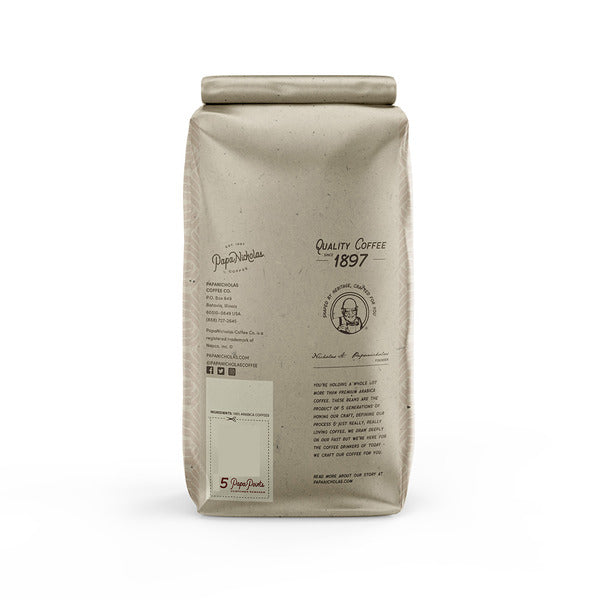 PapaNicholas Coffee Five Star Restaurant Blend, Medium Roast Whole Bean Coffee