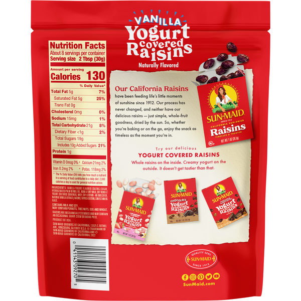 Sun-Maid Vanilla Yogurt Covered Raisins