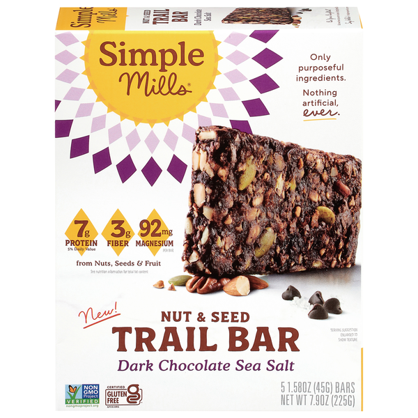 Simple Mills Nut & Seed Dark Chocolate Sea Salt Trail Bar
