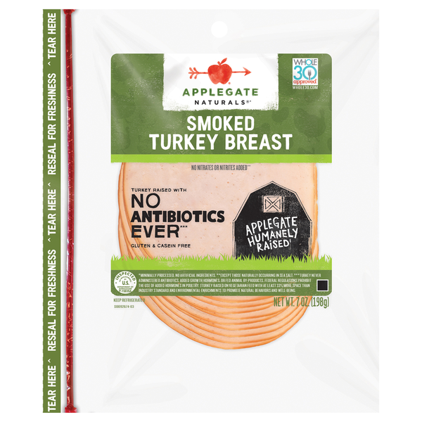 Applegate Natural Smoked Turkey Breast Sliced