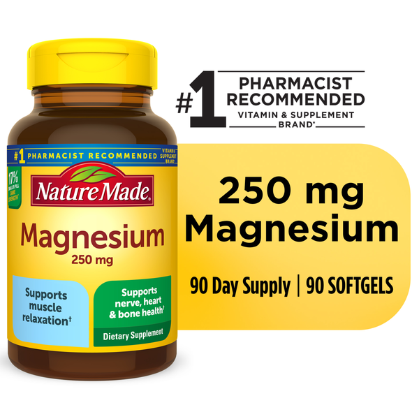 Nature Made Magnesium 250 mg Softgels
