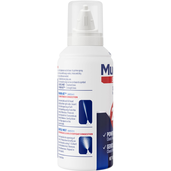 Mucinex Drug Free Sinus Saline 2 in 1 Nasal Spray