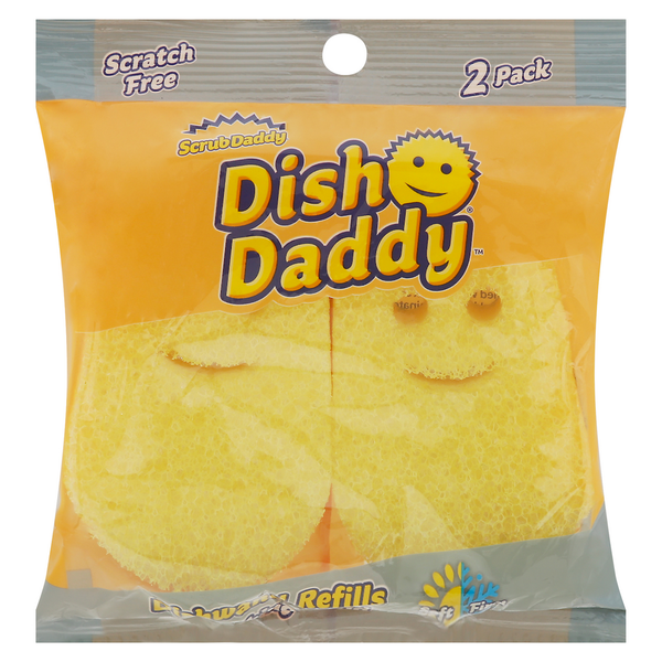 Scrub Daddy Dishwand Refills, Scratch Free, 2 Pack