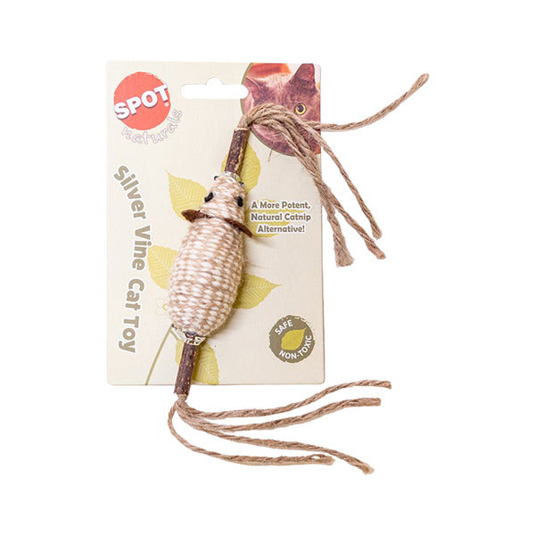 SPOT Natural Silver Vine Cord & Stick Cat Toy