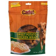 Cadet Dog Treats, Sweet Potato & Chicken, Wraps, G...
️ DestGlow