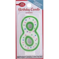 Betty Crocker Birthday Candle, Numeral 8, 3 Inch️
