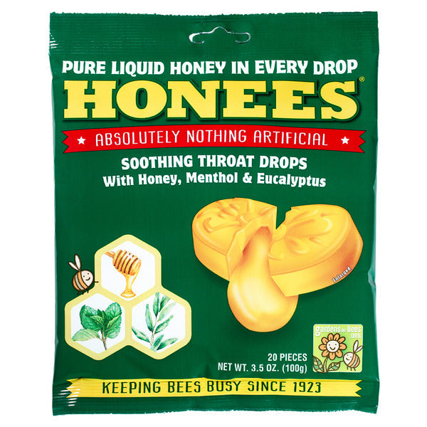 Honees Honey Menthol Eucalyptus Drops