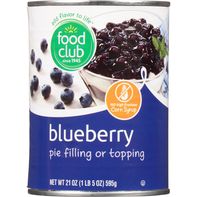 Food Club Pie Filling or Topping, Blueberry️