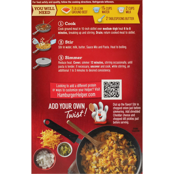 Hamburger Helper Deluxe Cheeseburger Macaroni Pasta & Sauce Mix