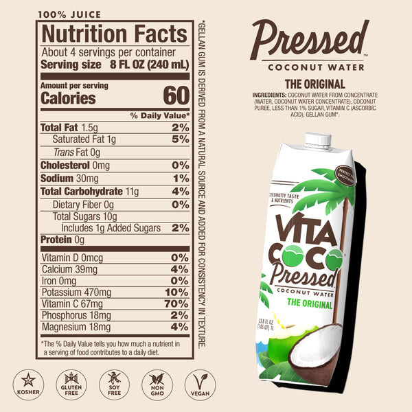 Vita Coco Pressed Coconut Water The Original