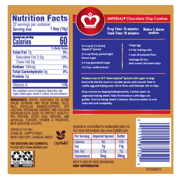 Imperial Vegetable Oil Spread Sticks