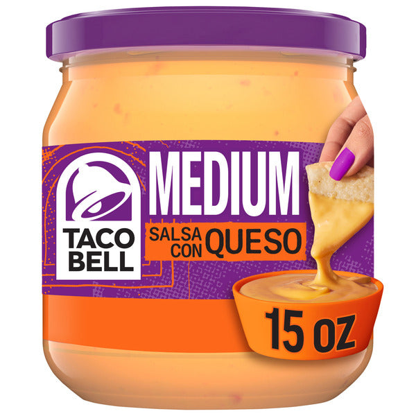 Taco Bell Medium Salsa Con Queso Cheese Dip