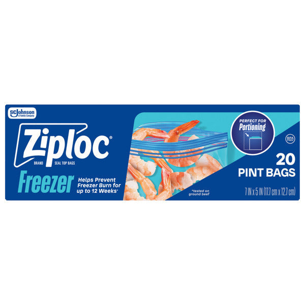 Ziploc Freezer Bags with Grip &