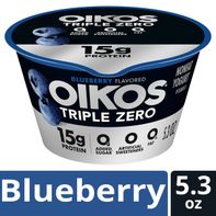Oikos Triple Zero Blueberry Greek Yogurt️