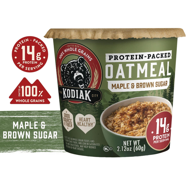 Kodiak Maple Brown Sugar Oatmeal in a Cup