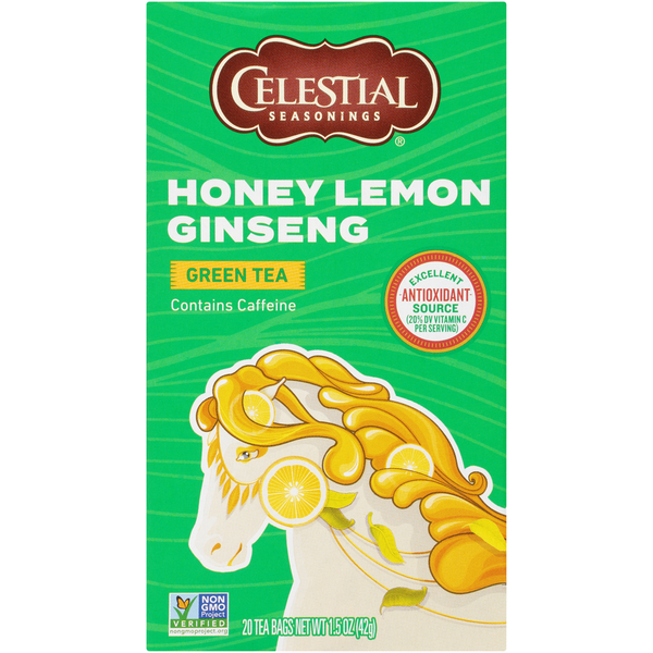 Celestial Seasonings Honey Lemon Ginseng Green Tea with White Tea