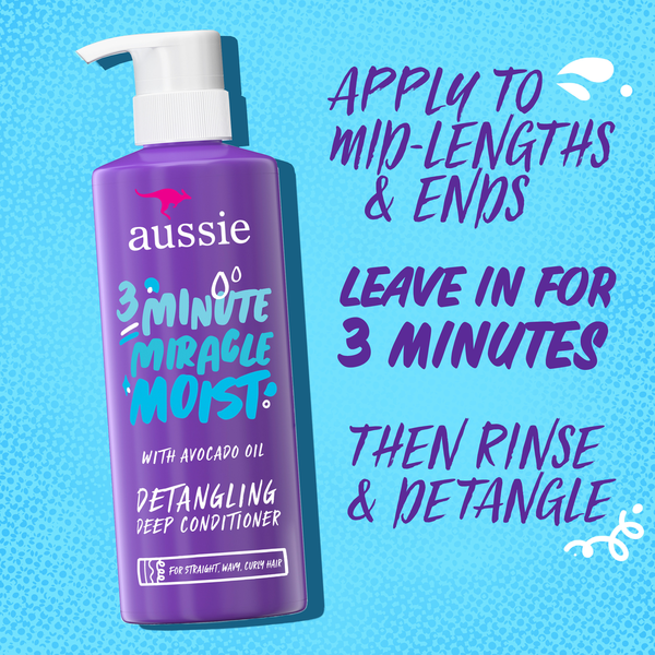 Aussie 3 Minute Miracle Moist Detangling Deep Conditioner