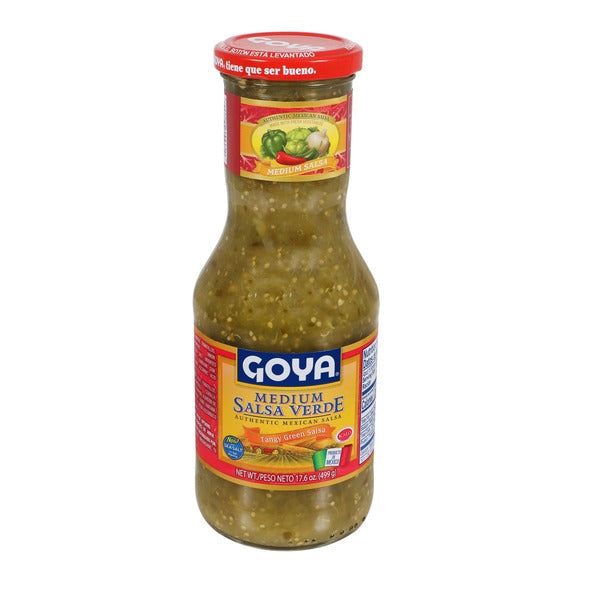 Goya Medium Salsa Verde, Authentic Mexican Tangy Green Salsa