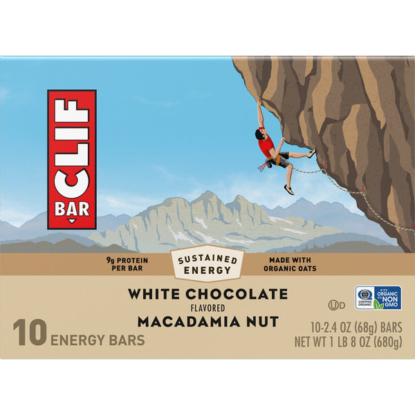 CLIF BAR Energy Protein Bars, White Chocolate Macadamia Nut, Non-Gmo 24 oz