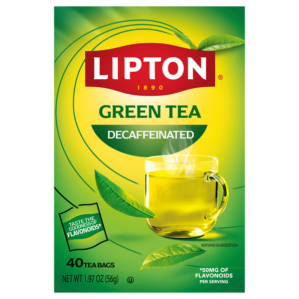 Lipton Decaffeinated Tea Bags Green Tea