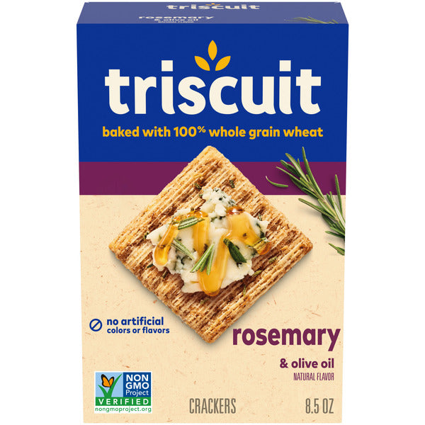 TRISCUIT Rosemary & Olive Oil Whole Grain Wheat Crackers