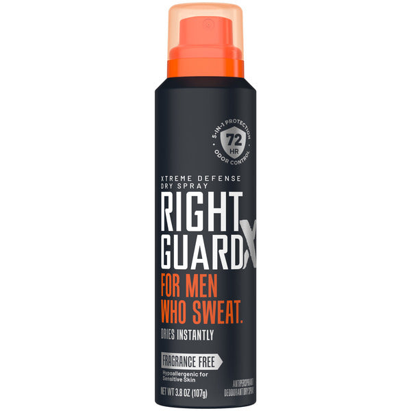 Right Guard Xtreme Defense Fragrance Free Dry Spray
