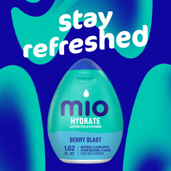 MiO Hydrate Berry Blast Naturally Flavored Liquid Water Enhancer Drink Mix