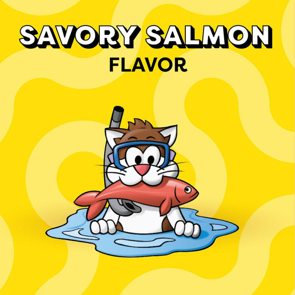 TEMPTATIONS Classic Crunchy and Soft Cat Treats Savory Salmon Flavor